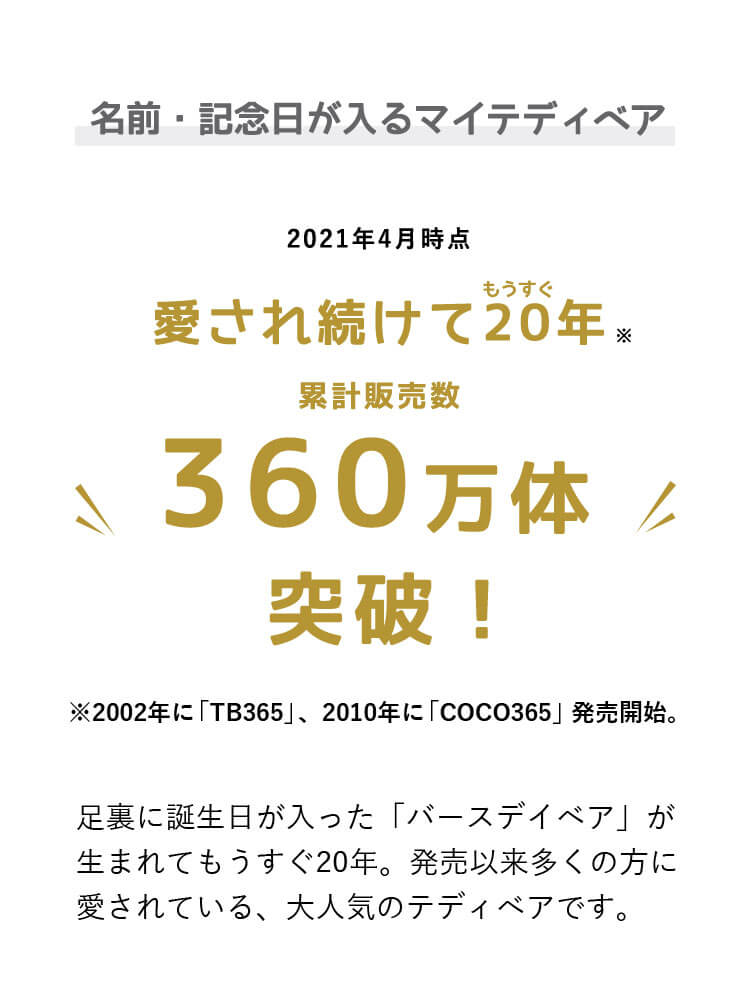 マイバースデイベアcoco お名前記念日入り 身長12cm 4s プティルウネットショップ本店 マイバースデイベアcoco お名前記念日入り 身長12cm 4s プティルウネットショップ本店