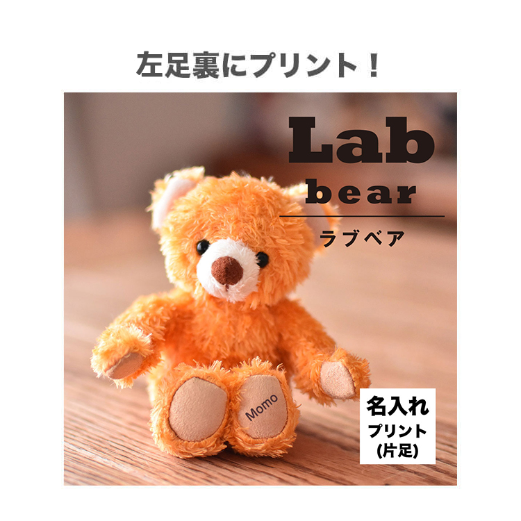 Labベア　4S　身長12cm　片足プリント