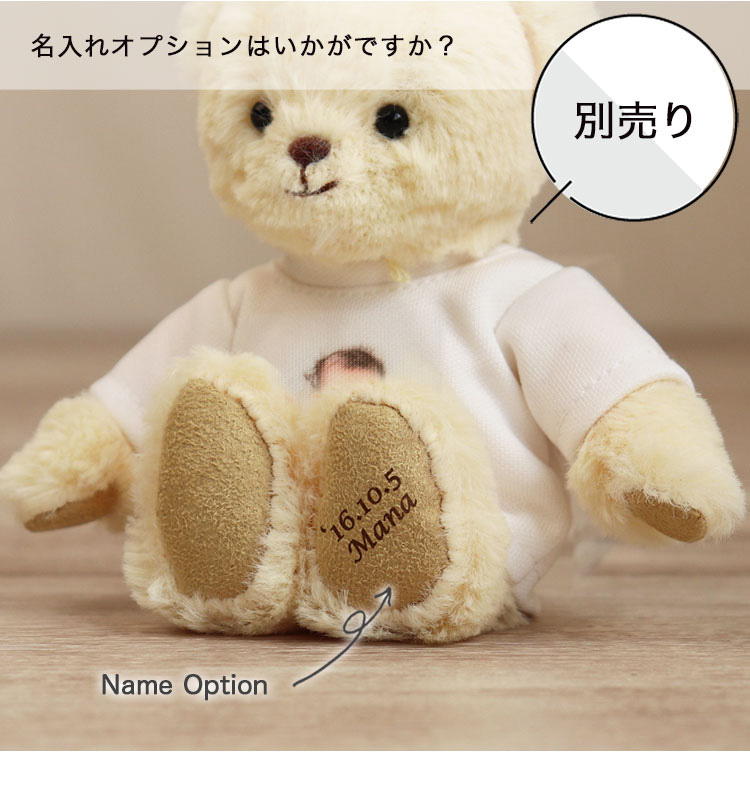 写真プリント テディベア　オリジナル