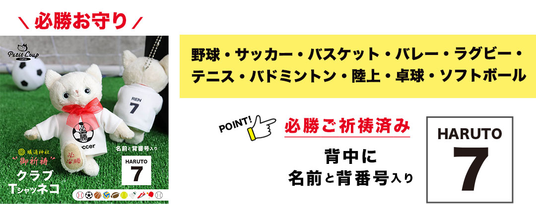 必勝クラブTシャツネコはこちら