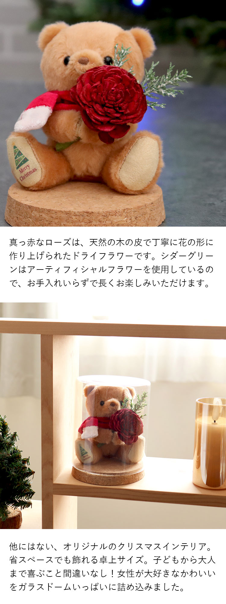 2024クリスマスガラスドームギフト　teteショコラ
