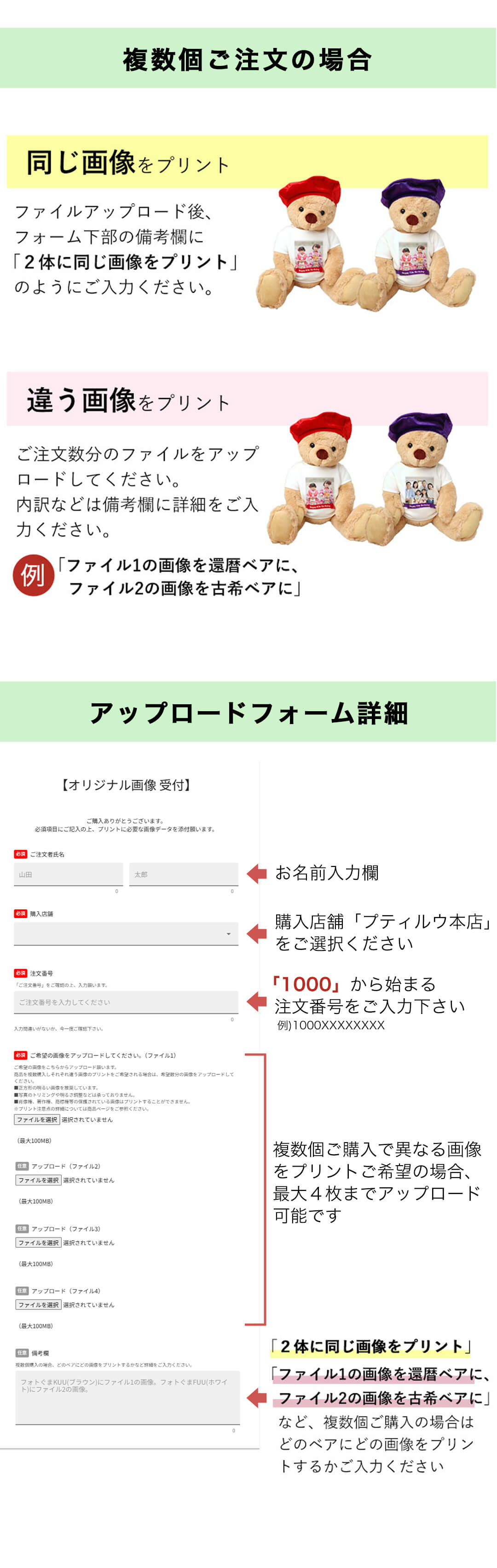 ファミリー長寿ベア　長寿のお祝い
