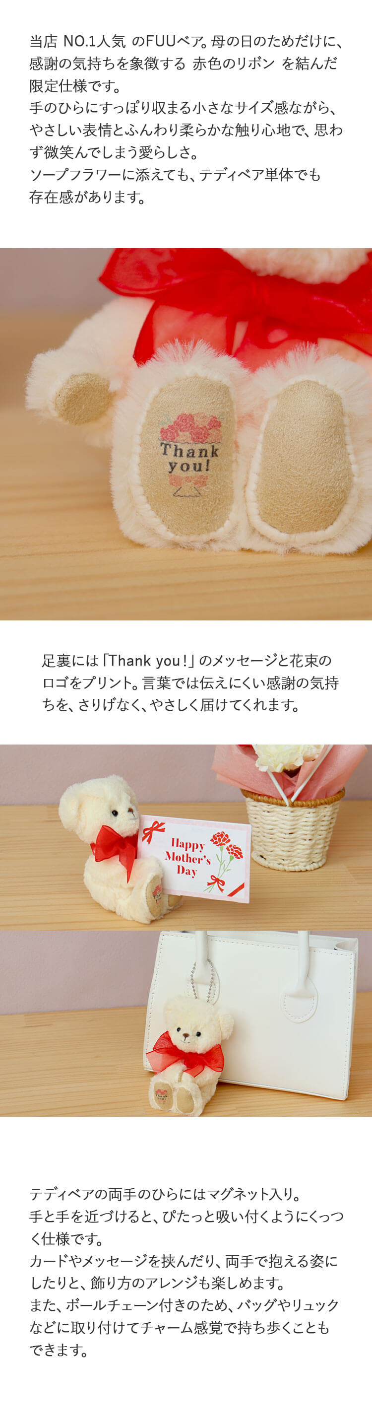 母の日ギフト　カーネーションフラワーバスケット