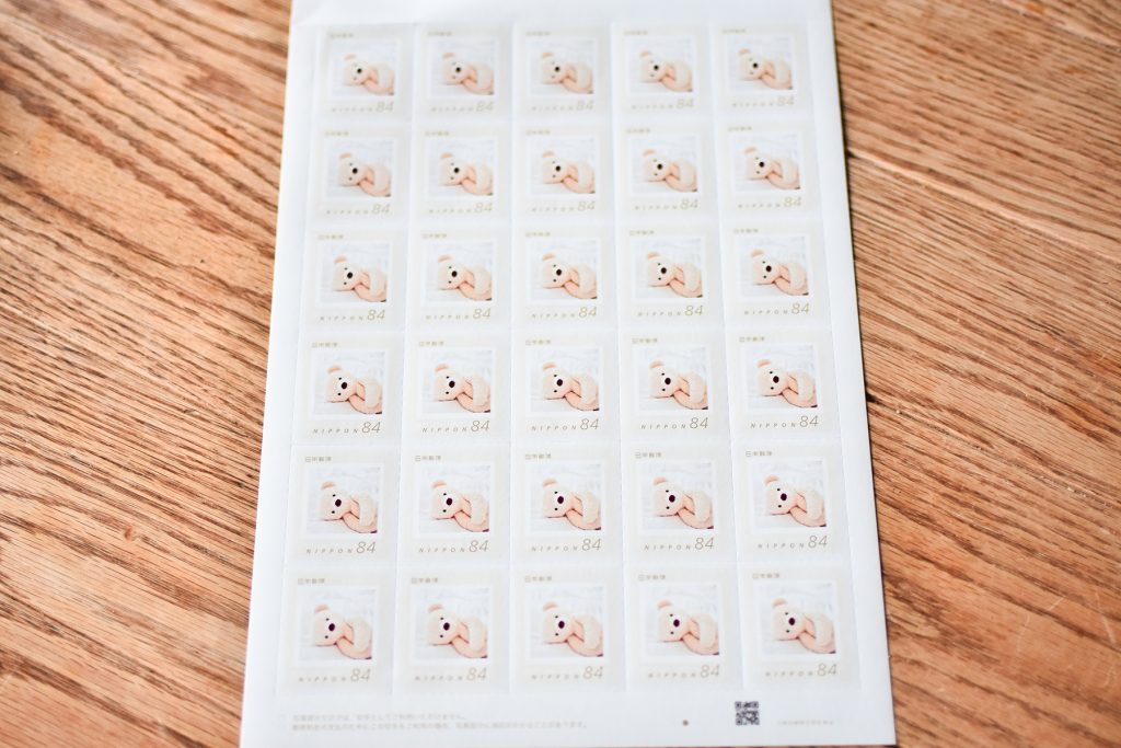 テディベアのオリジナル切手が届きました！