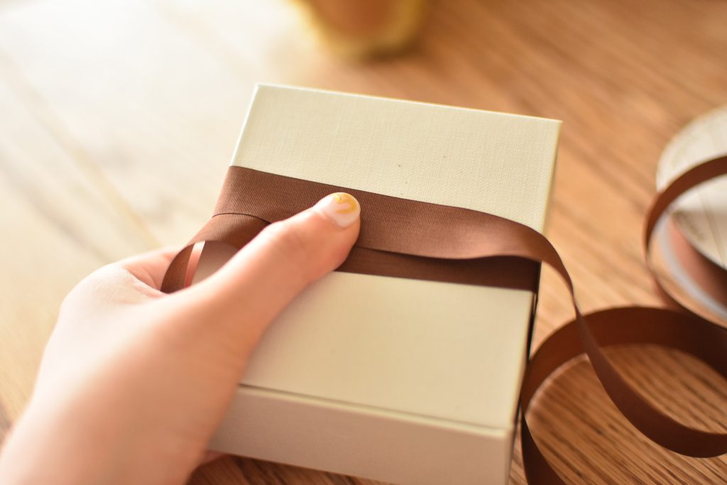 BOXリボンラッピングのやり方
