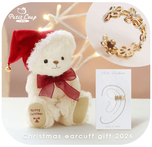 クリスマスFUUイヤーカフ