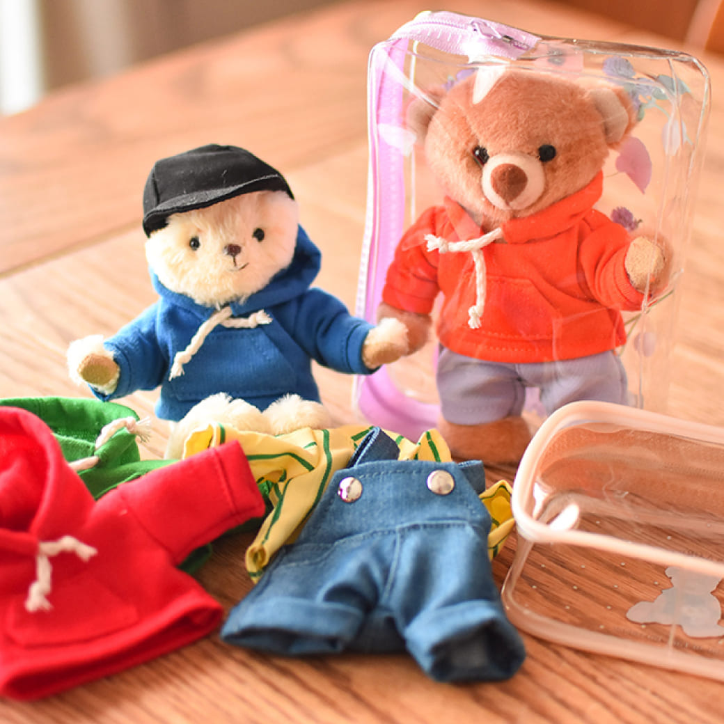 ぬいぐるみとお洋服の持ち歩き、どうしてる？