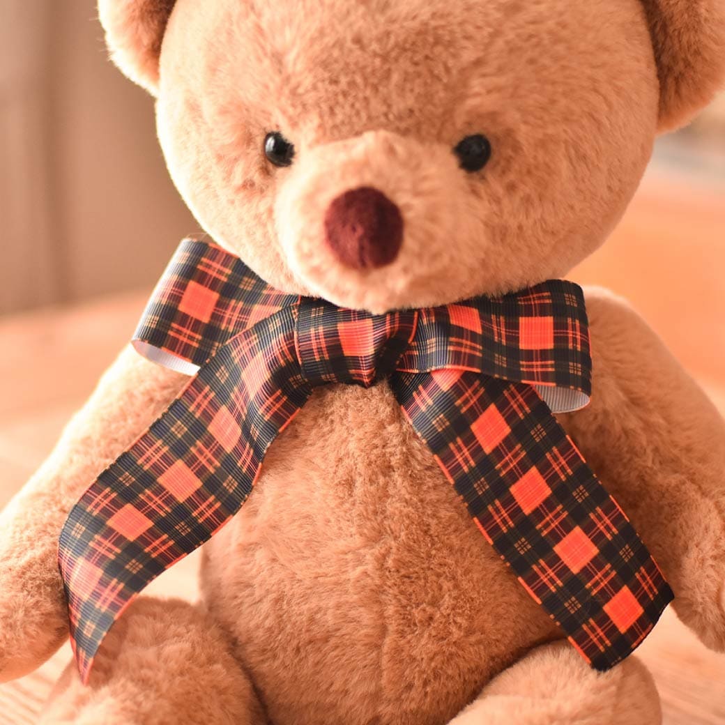 柄付きリボンって、どうやって柄を出して結ぶの？