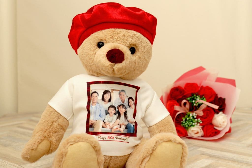 写真入りファミリー長寿ベア