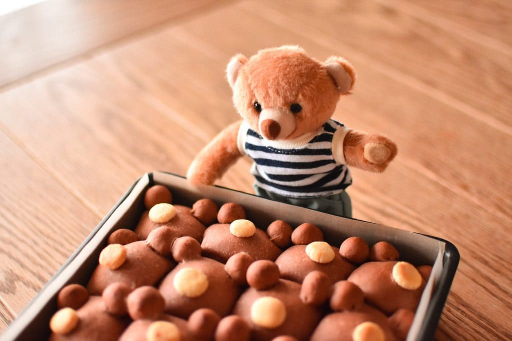 クマのチョコパン