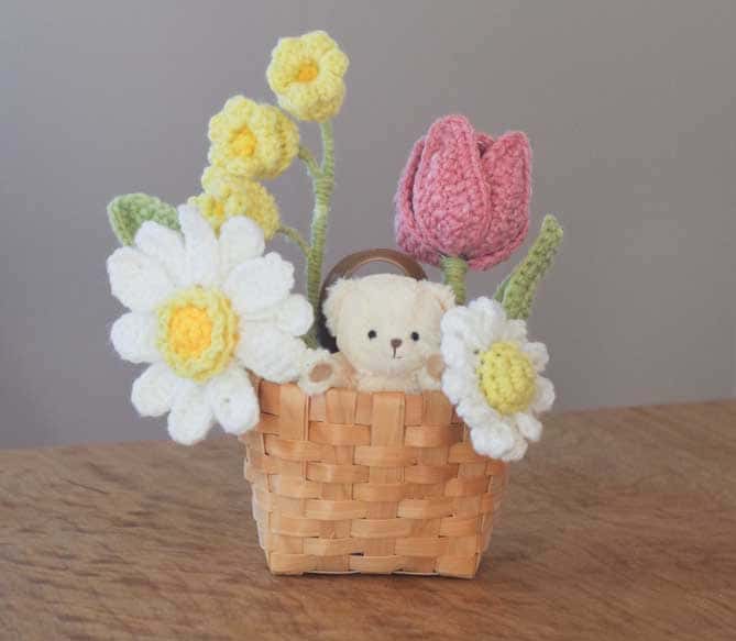 かぎ編み　花