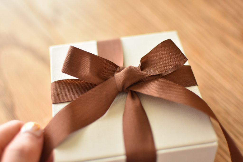 リボン結びのコツ
