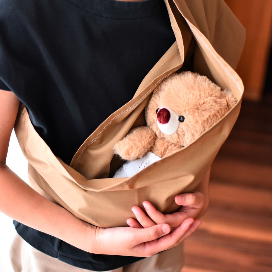 おままごとやお出かけに使える！ぬいぐるみ用のスリング作ってみた